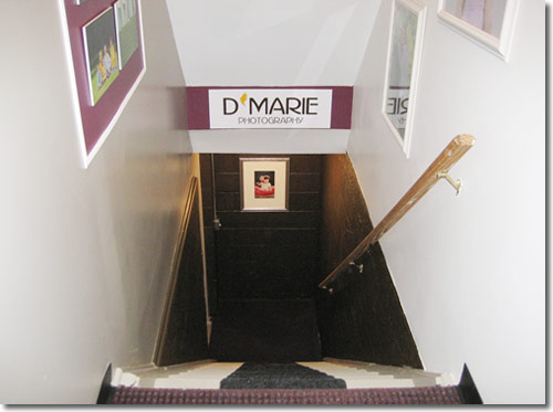 Photo Studio Entryway Looking Down - After