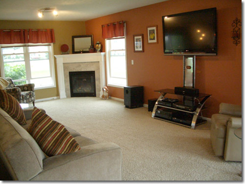 Fully Staged Living Room